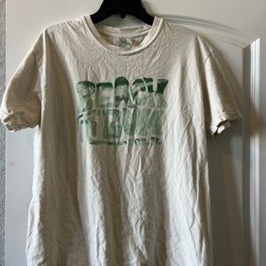 Comfort Colors Cream and Green Men's Tee